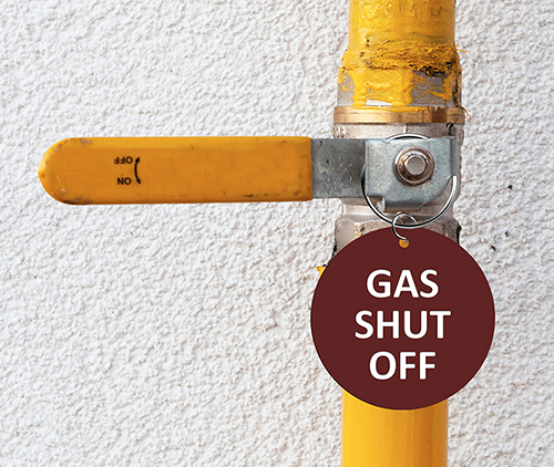 gas shut off valve