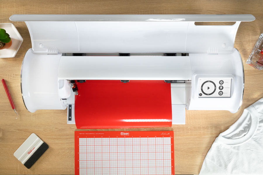 top down view of printer