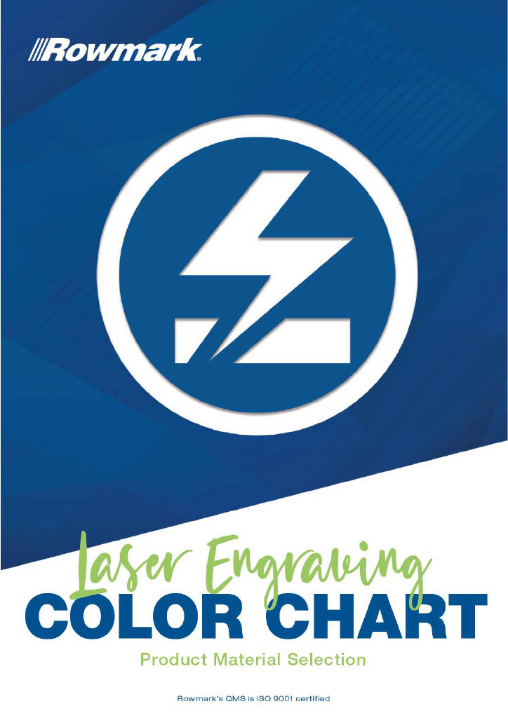cover of Laser Engraving Color Chart