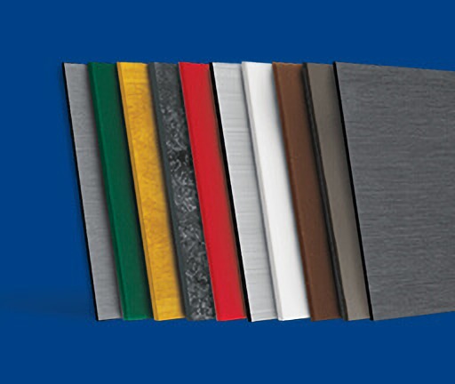various sheets of material