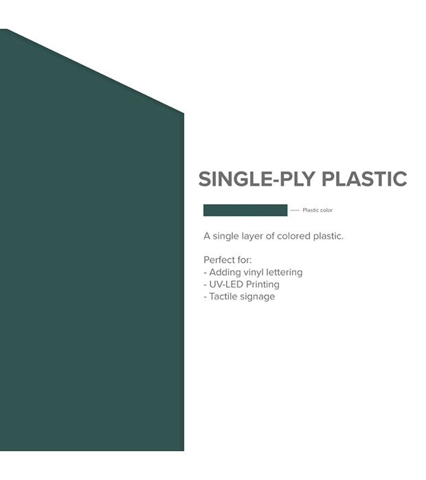 Single Ply Plastic