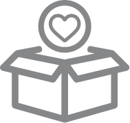 Heart box icon